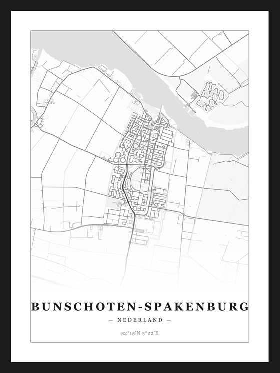 Stadskaart Bunschoten-Spakenburg - Klassiek