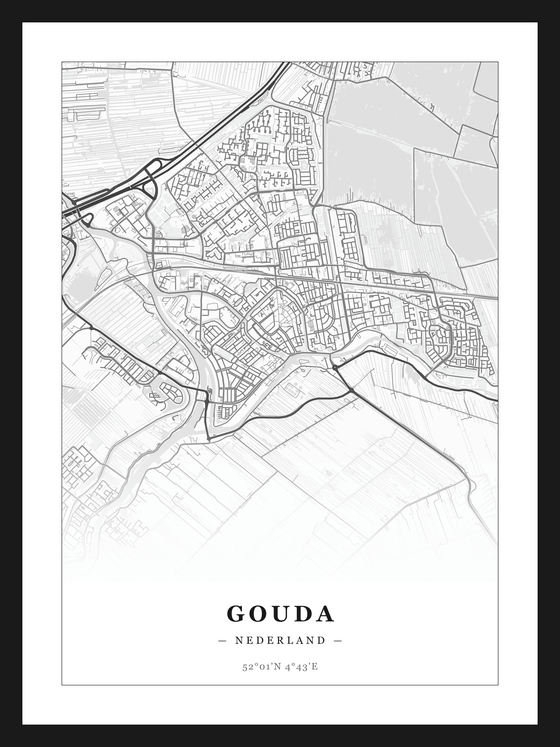 Stadskaart Gouda - Klassiek