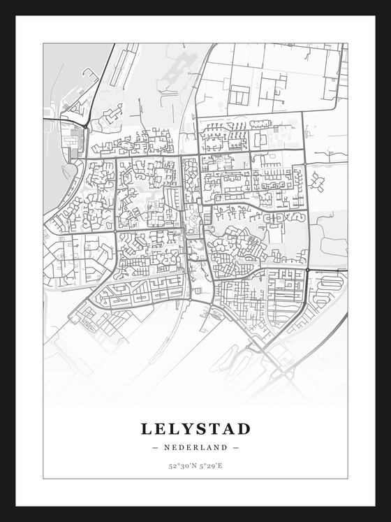 Stadskaart Lelystad