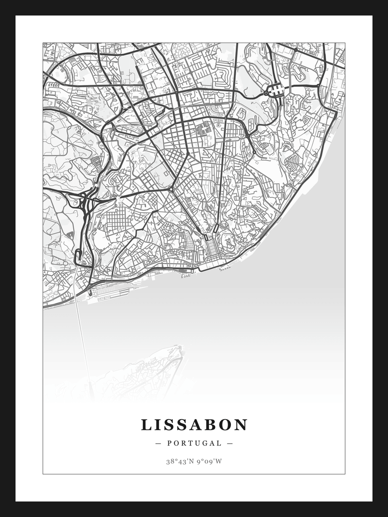 Stadskaart Lissabon - Klassiek