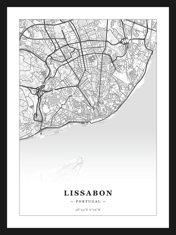 Stadskaart Lissabon