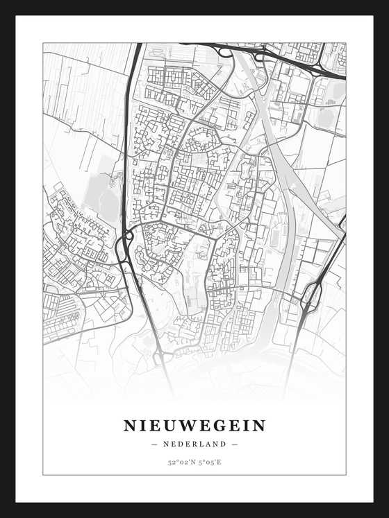 Stadskaart Nieuwegein - Klassiek