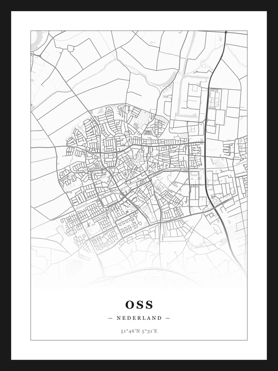 Stadskaart Oss - Klassiek