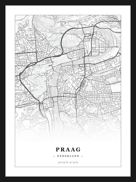 Stadskaart Praag - Klassiek