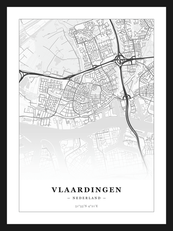 Stadskaart Vlaardingen - Klassiek