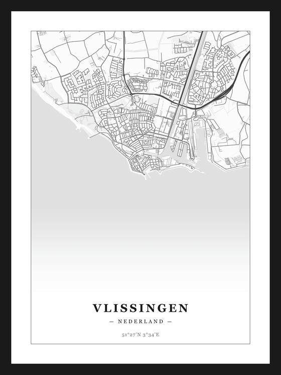 Stadskaart Vlissingen - Klassiek