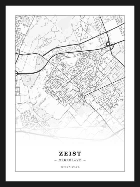 Stadskaart Zeist - Klassiek