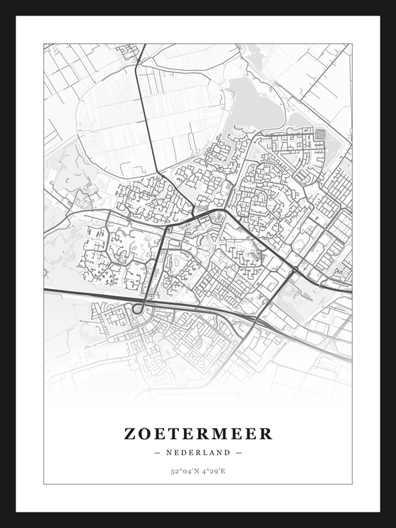 Stadskaart Zoetermeer - Klassiek