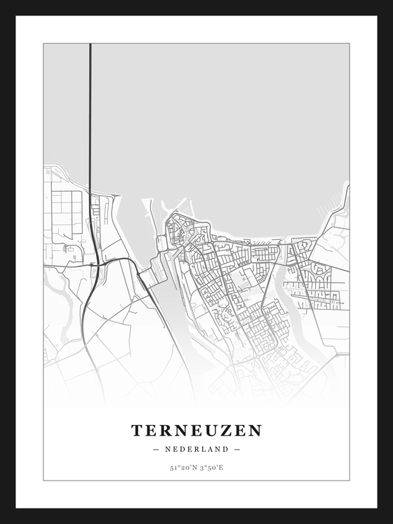 Steden poster Terneuzen - Klassiek