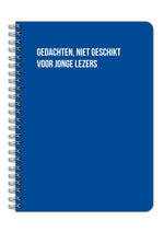 Notitieboek - Gedachten niet geschikt voor jonge lezers