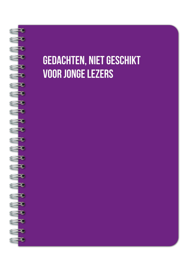 Notitieboek - Gedachten niet geschikt voor jonge lezers