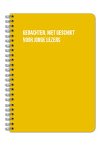 Notitieboek - Gedachten niet geschikt voor jonge lezers