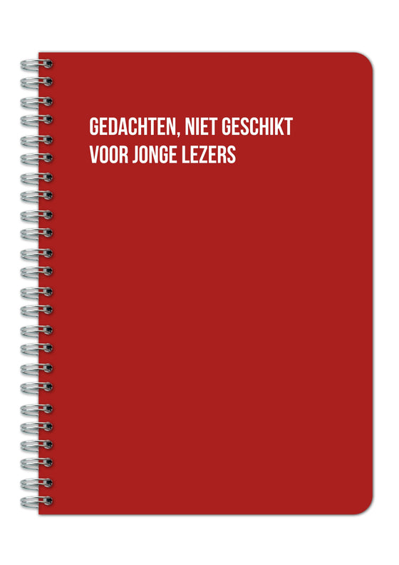 Notitieboek - Gedachten niet geschikt voor jonge lezers