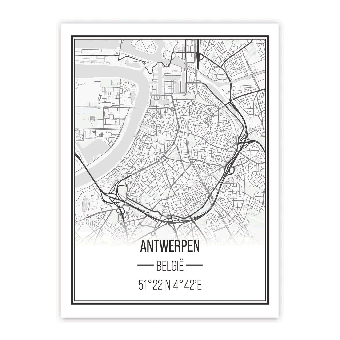Antwerpen stedenprint