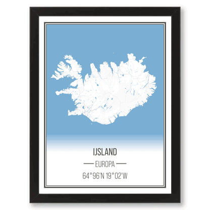 Landen print IJsland