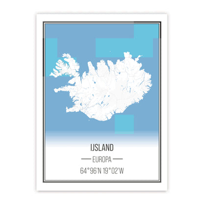 Landen print IJsland