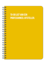 To do list van een professioneel uitsteller