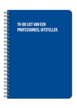 To do list van een professioneel uitsteller