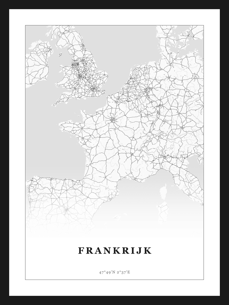 Landen poster Frankrijk