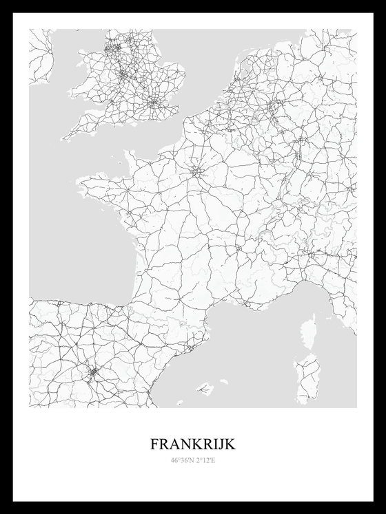 Landen poster Frankrijk