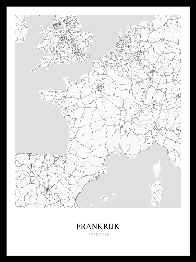 Landen poster Frankrijk