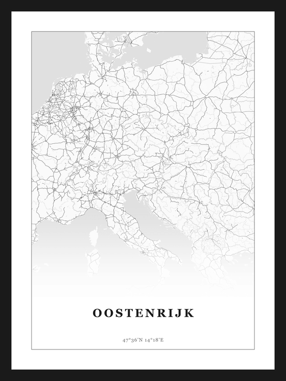 Landen poster Oostenrijk