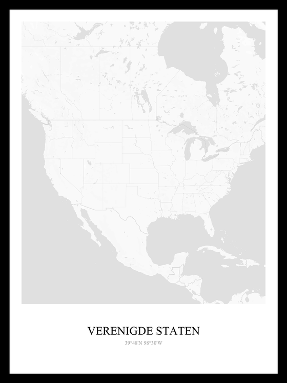 Landen poster Verenigde Staten