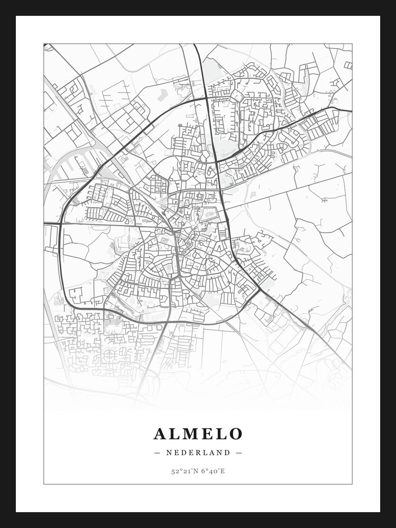 Stadskaart Almelo - Klassiek