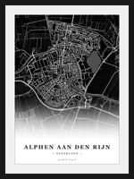 Stadskaart Alphen aan den Rijn - Donker