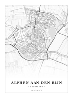 Stadskaart Alphen aan den Rijn - Klassiek - Zonder lijst
