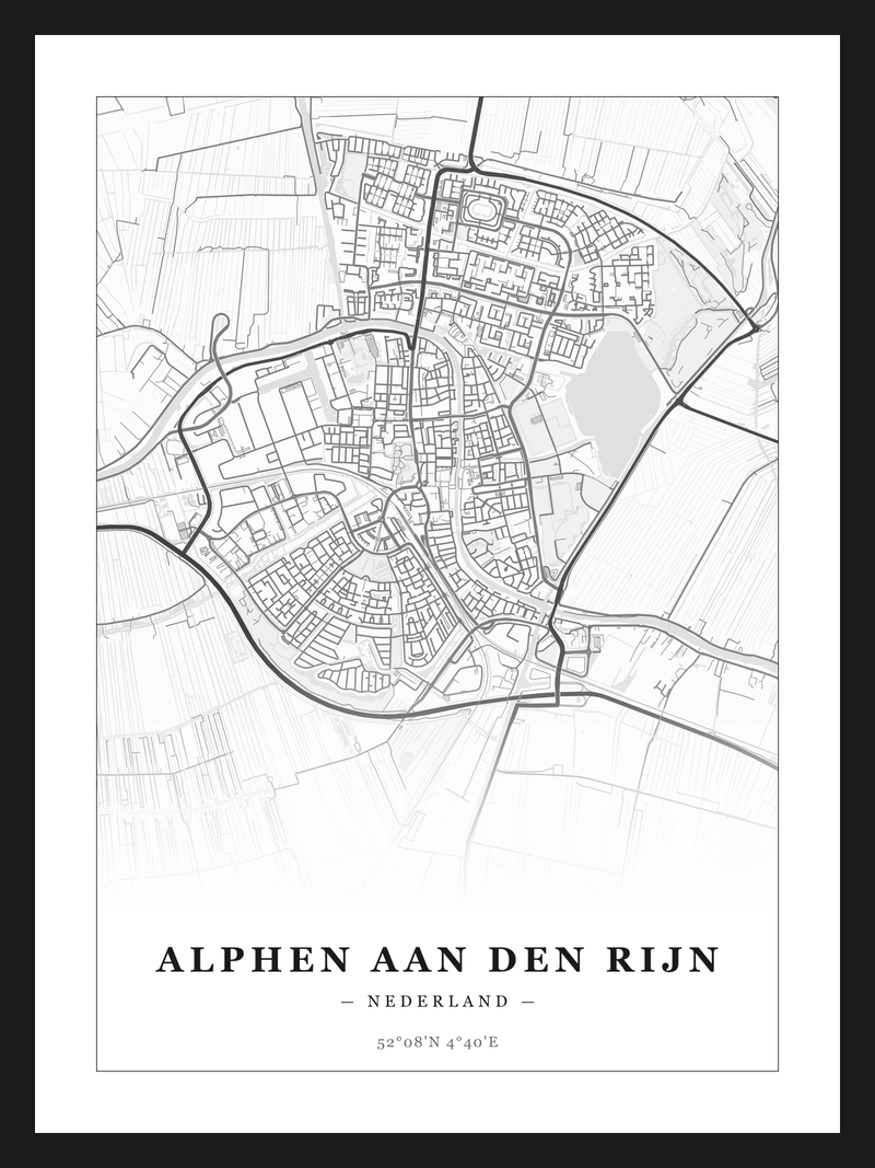 Stadskaart Alphen aan den Rijn