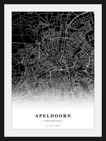 Stadskaart Apeldoorn - Donker