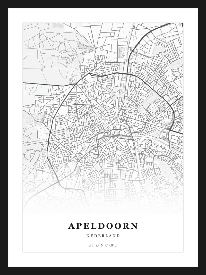 Stadskaart Apeldoorn - Klassiek