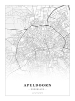 Stadskaart Apeldoorn - Klassiek - Zonder lijst
