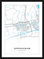 Stadskaart Appingedam - Water