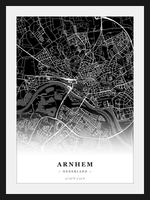 Stadskaart Arnhem - Donker