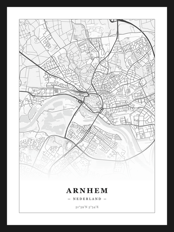 Stadskaart Arnhem - Klassiek