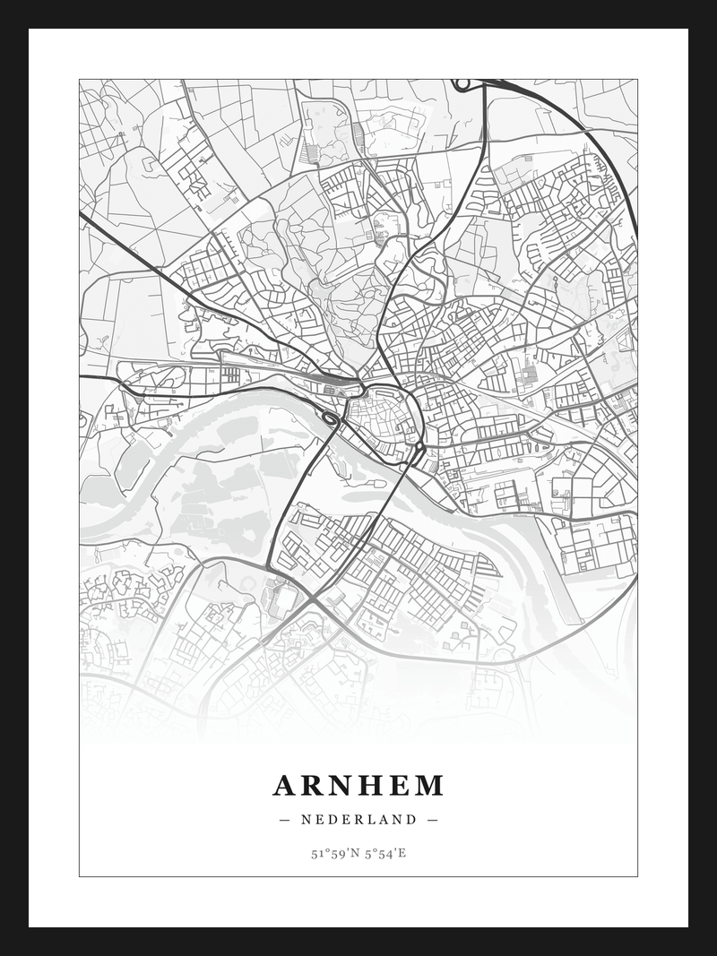 Stadskaart Arnhem - Klassiek