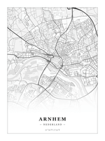 Stadskaart Arnhem - Klassiek - Zonder lijst