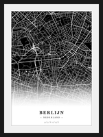 Stadskaart Berlijn - Donker