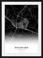 Stadskaart Bolsward - Donker