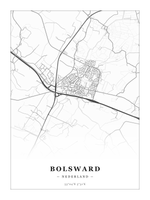 Stadskaart Bolsward - Klassiek - Zonder lijst