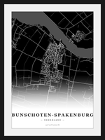 Stadskaart Bunschoten-Spakenburg - Donker