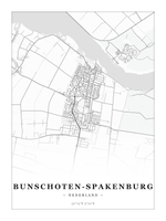 Stadskaart Bunschoten-Spakenburg - Klassiek - Zonder lijst