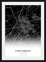 Stadskaart Coevorden - Donker
