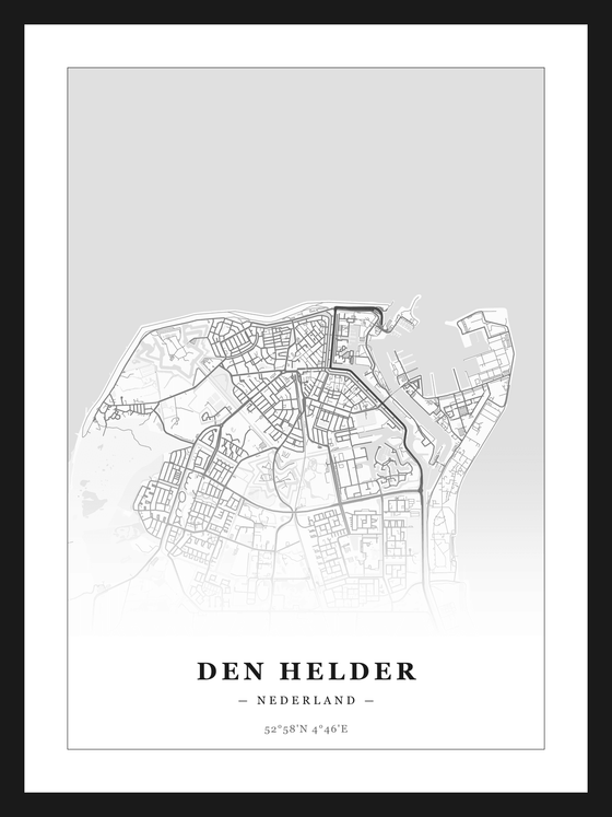 Stadskaart Den Helder - Klassiek