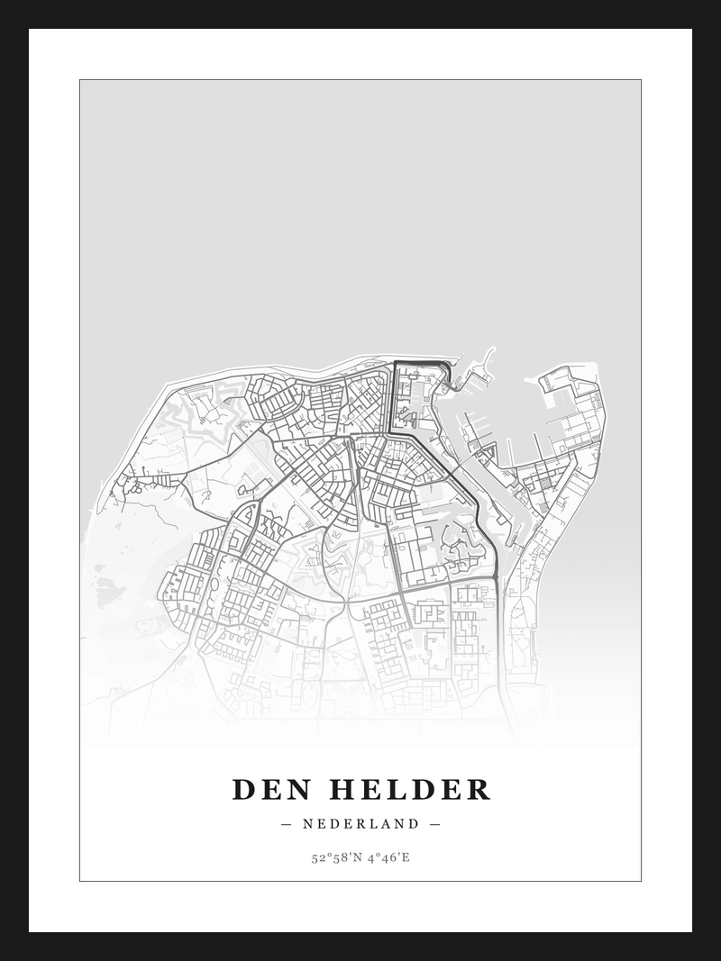 Stadskaart Den Helder - Klassiek