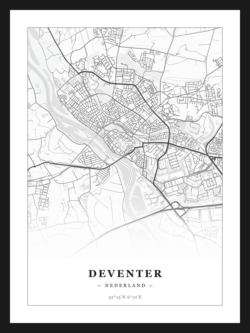 Stadskaart Deventer - Klassiek