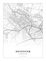 Stadskaart Deventer - Klassiek - Zonder lijst