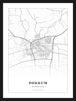 Stadskaart Dokkum - Klassiek